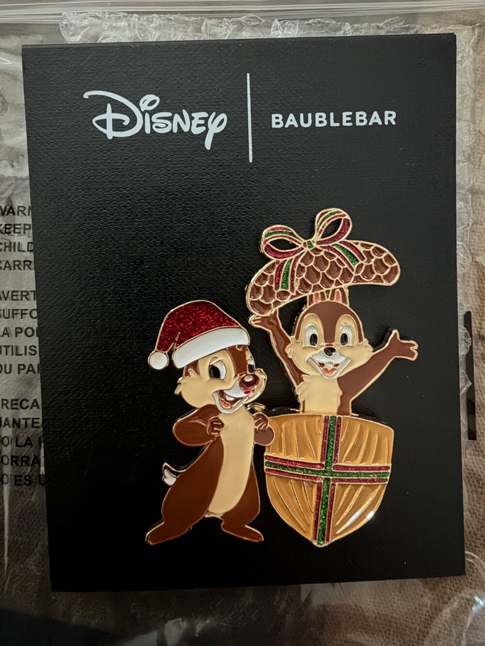 Disney BaubleBar Chip ‘N Dale Acorn Pin NEW